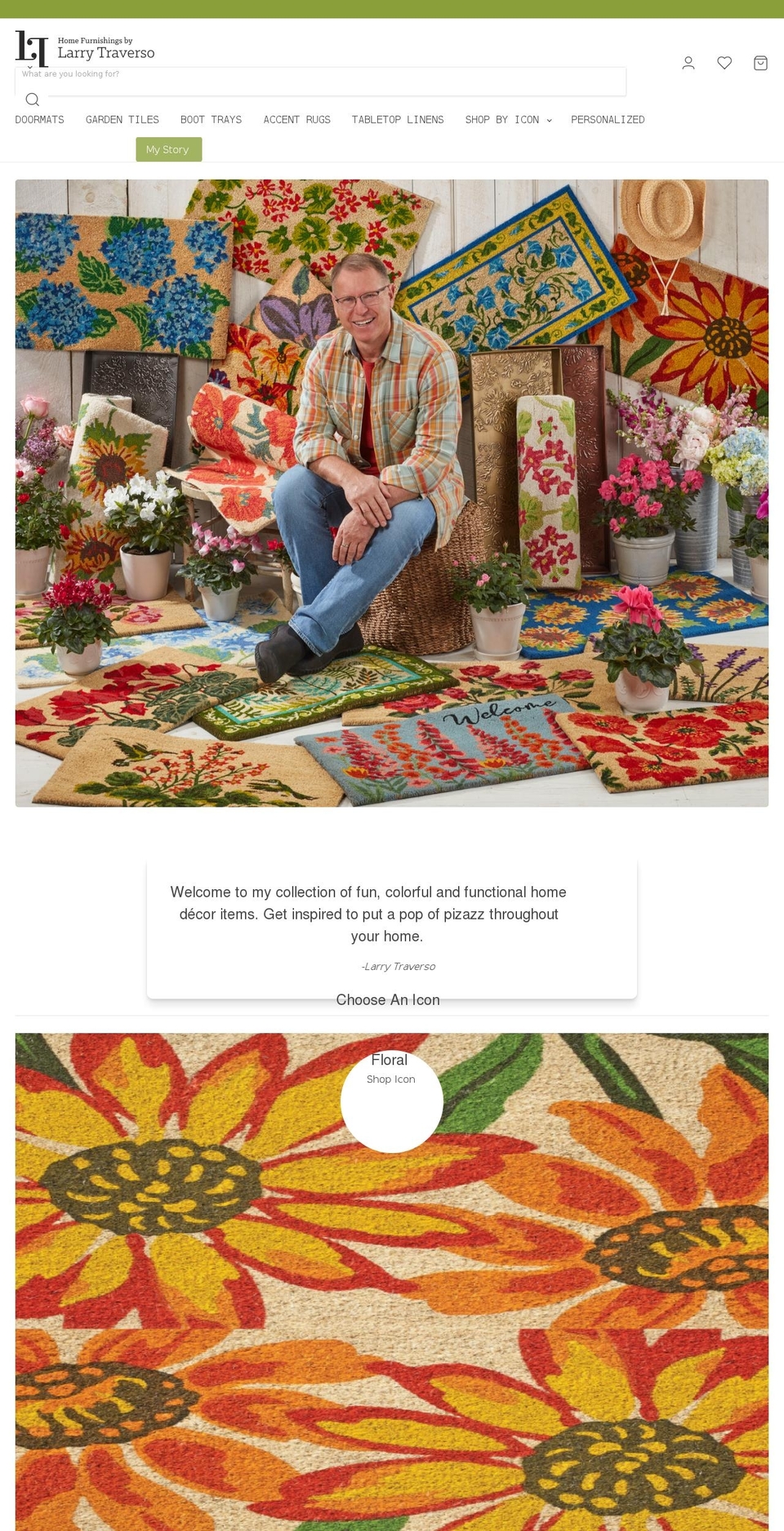 larrytraverso.com shopify website screenshot