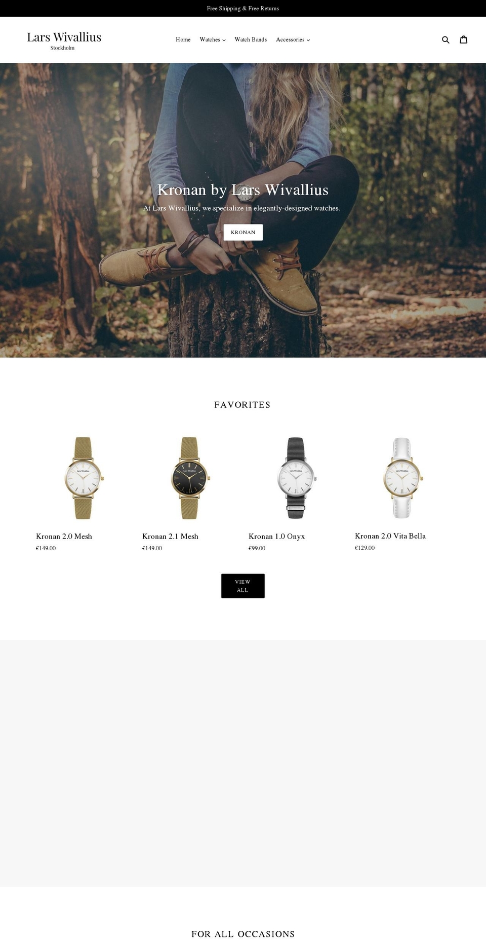 larswivallius.com shopify website screenshot