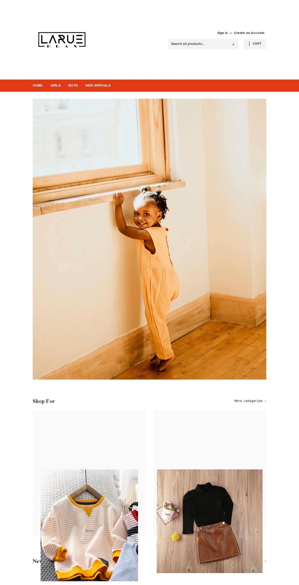 larueelan.com shopify website screenshot