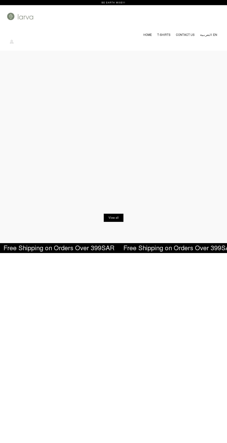 larvafashion.com shopify website screenshot