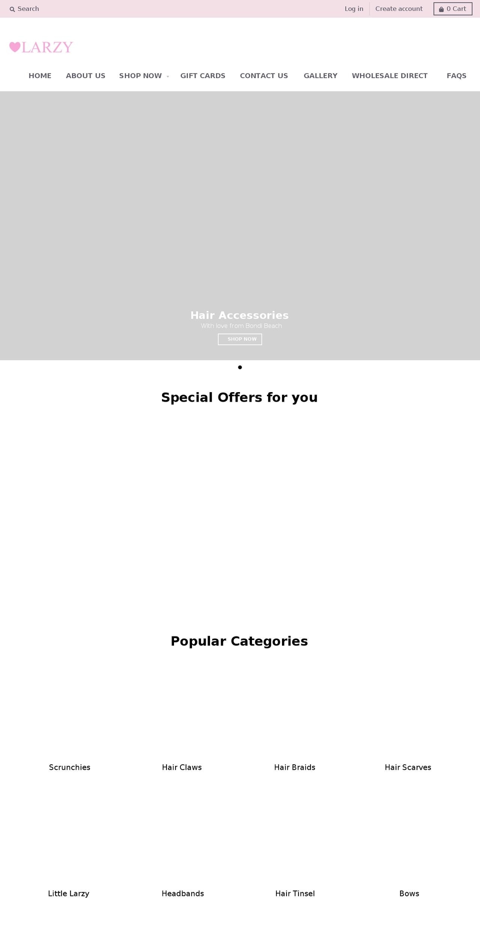 larzy.com.au shopify website screenshot