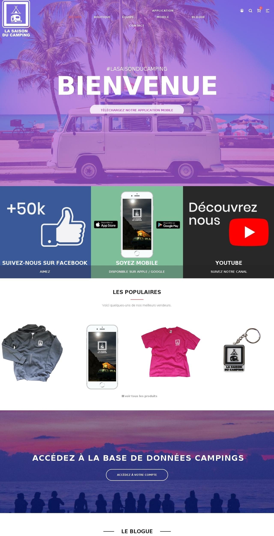 lasaisonducamping.com shopify website screenshot