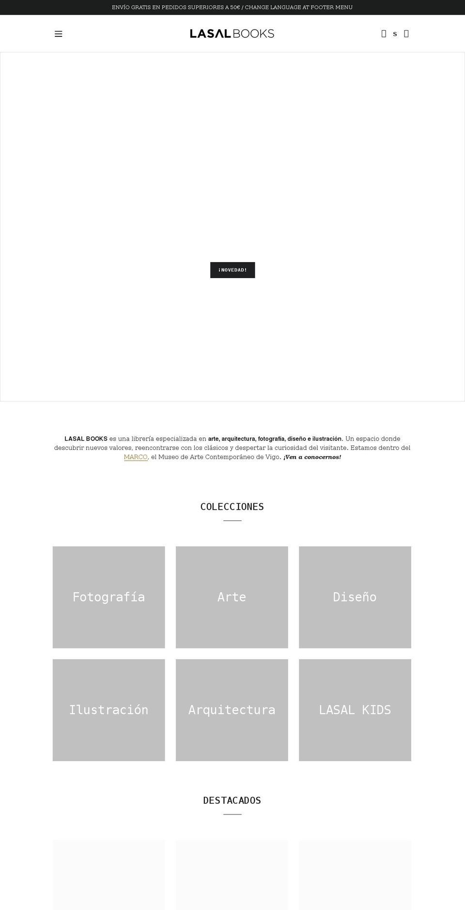 lasalbooks.com shopify website screenshot