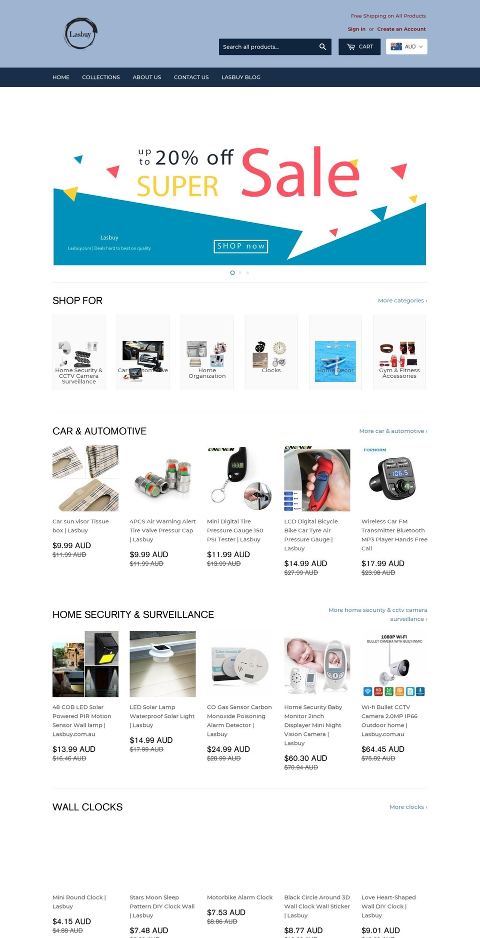 lasbuy.com — Shopify storefront screenshot