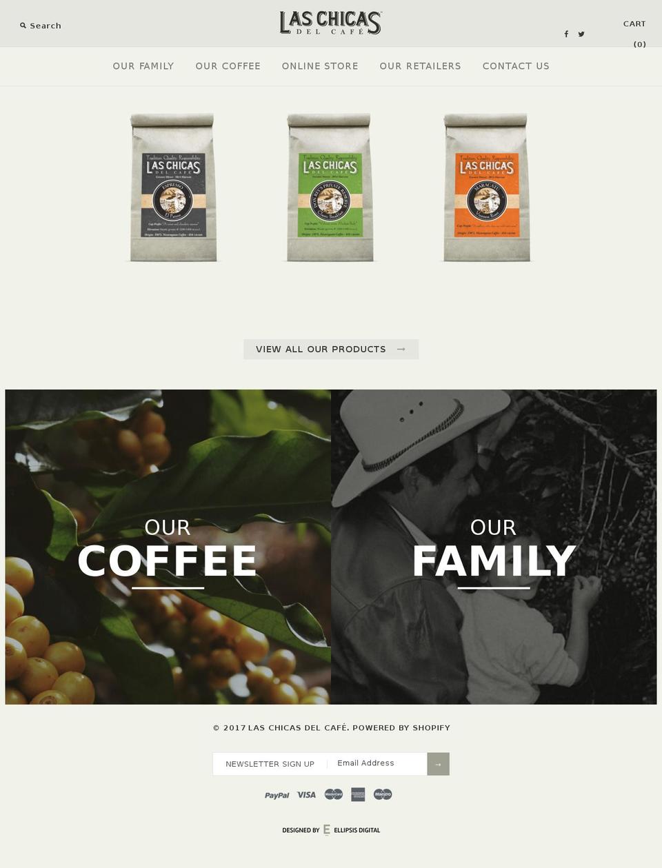 laschicasdelcafe.com shopify website screenshot