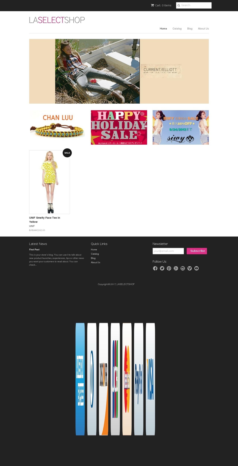 laselectshop.com shopify website screenshot