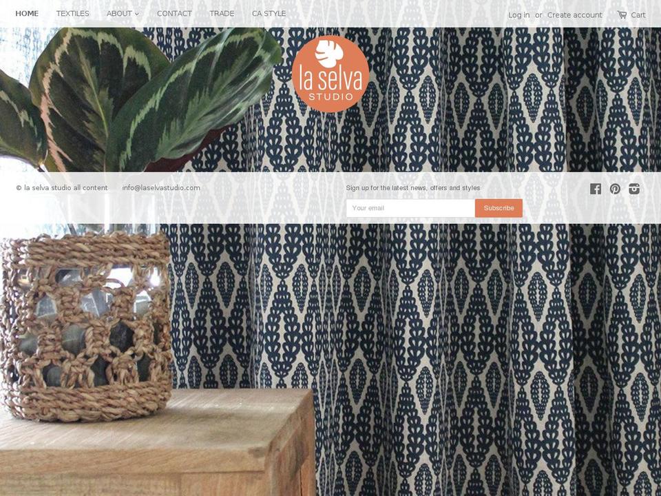 laselvastudio.com — Shopify storefront screenshot