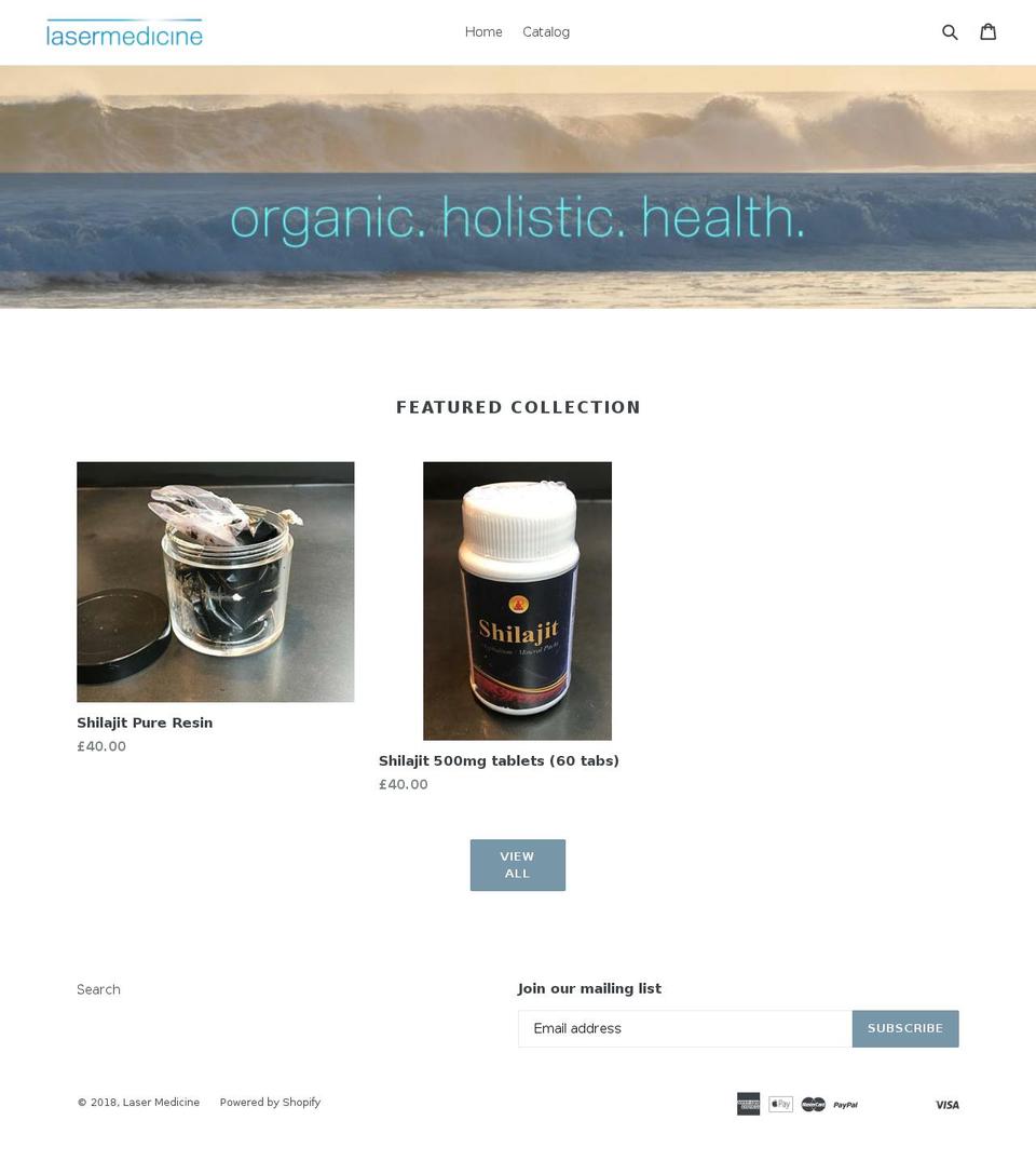 laser-medicine.com — Shopify storefront screenshot