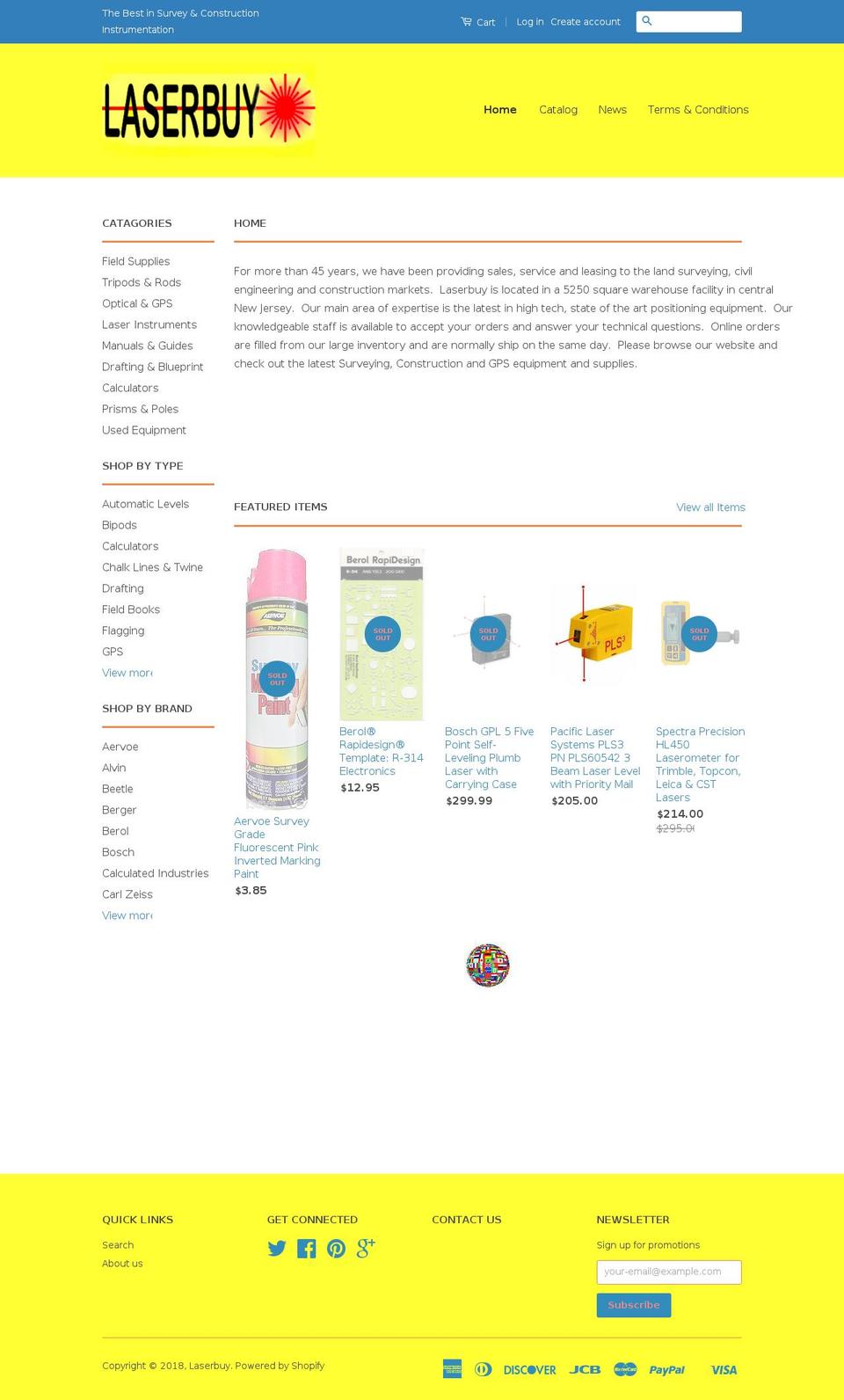 laserbuy.com — Shopify storefront screenshot