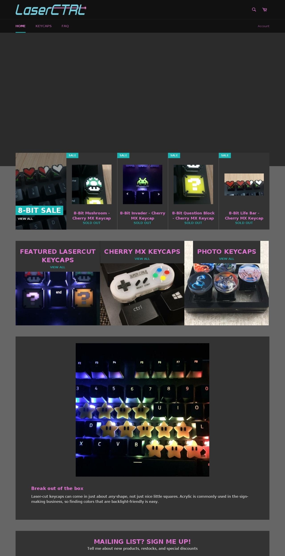 laserctrl.com — Shopify storefront screenshot