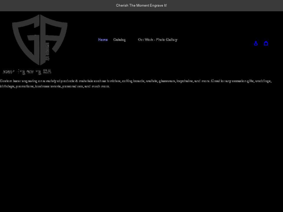 laserengravingga.com shopify website screenshot