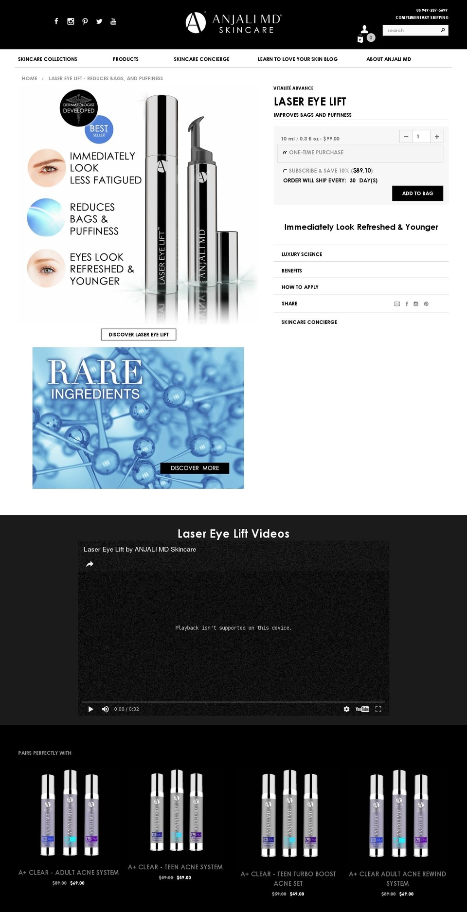 ANJALI MD - NEW SITE (ELLA) Shopify theme site example lasereyelift.net