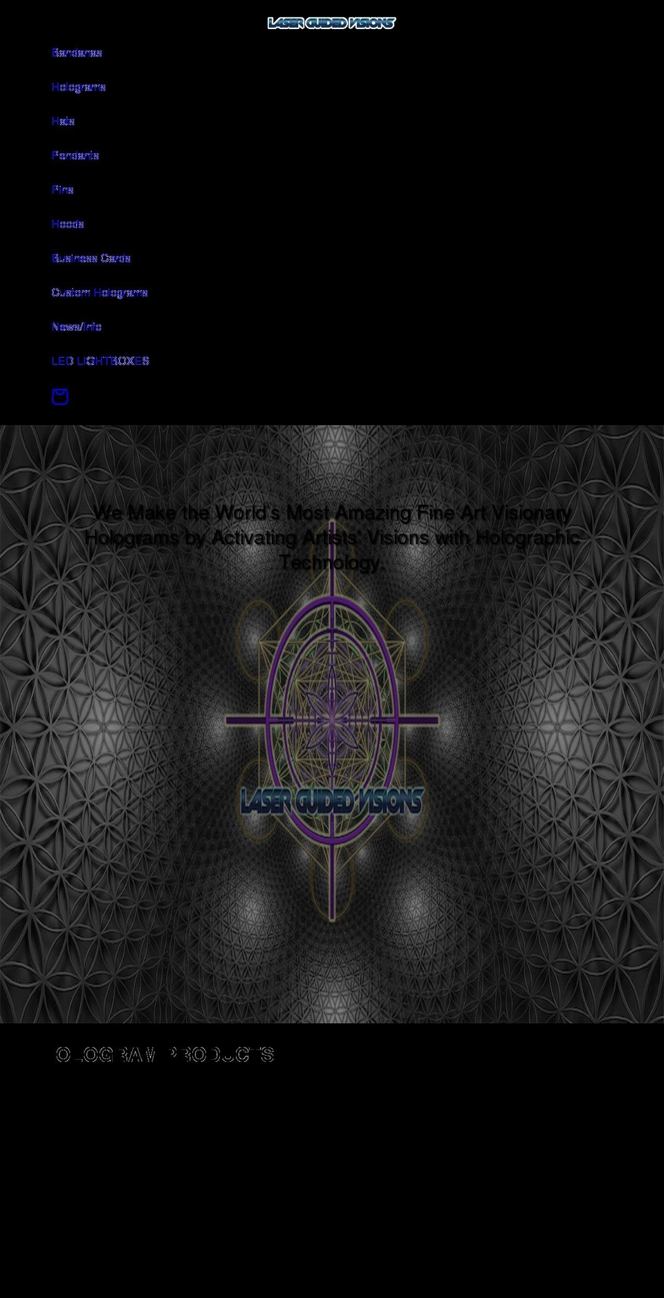 laserguidedvisions.com shopify website screenshot