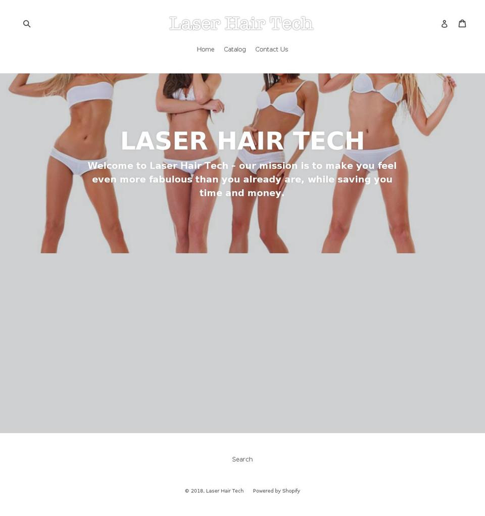 laserhairtech.com — Shopify storefront screenshot