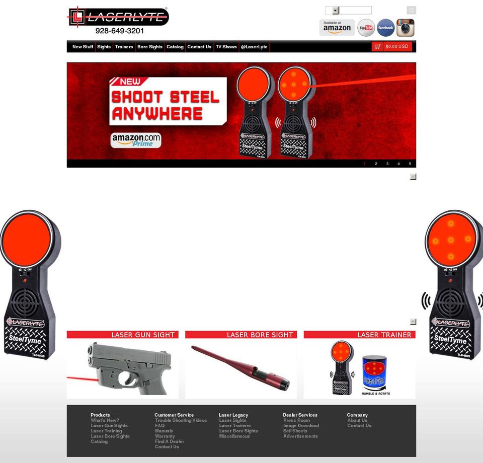 laserlyte.net shopify website screenshot