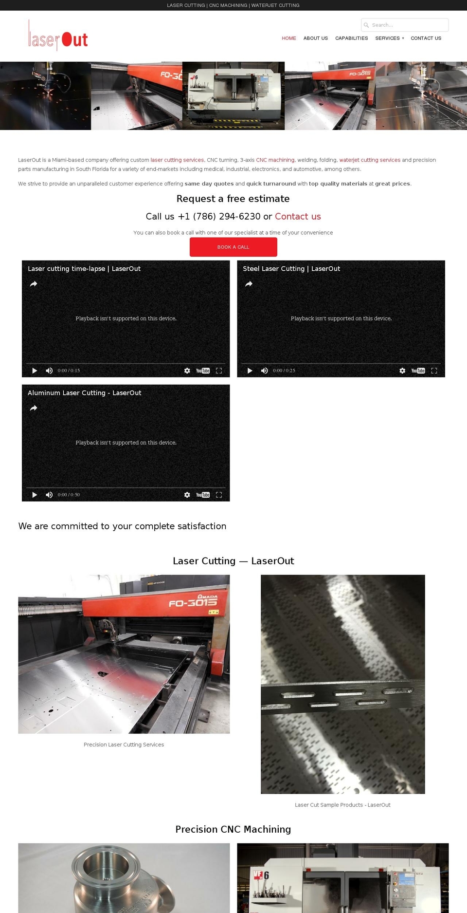 laserout.com shopify website screenshot