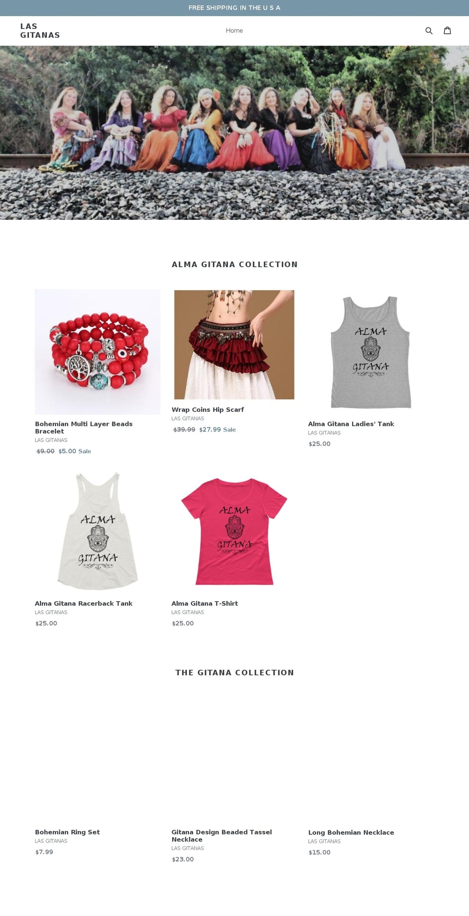 lasgitanas.com — Shopify storefront screenshot