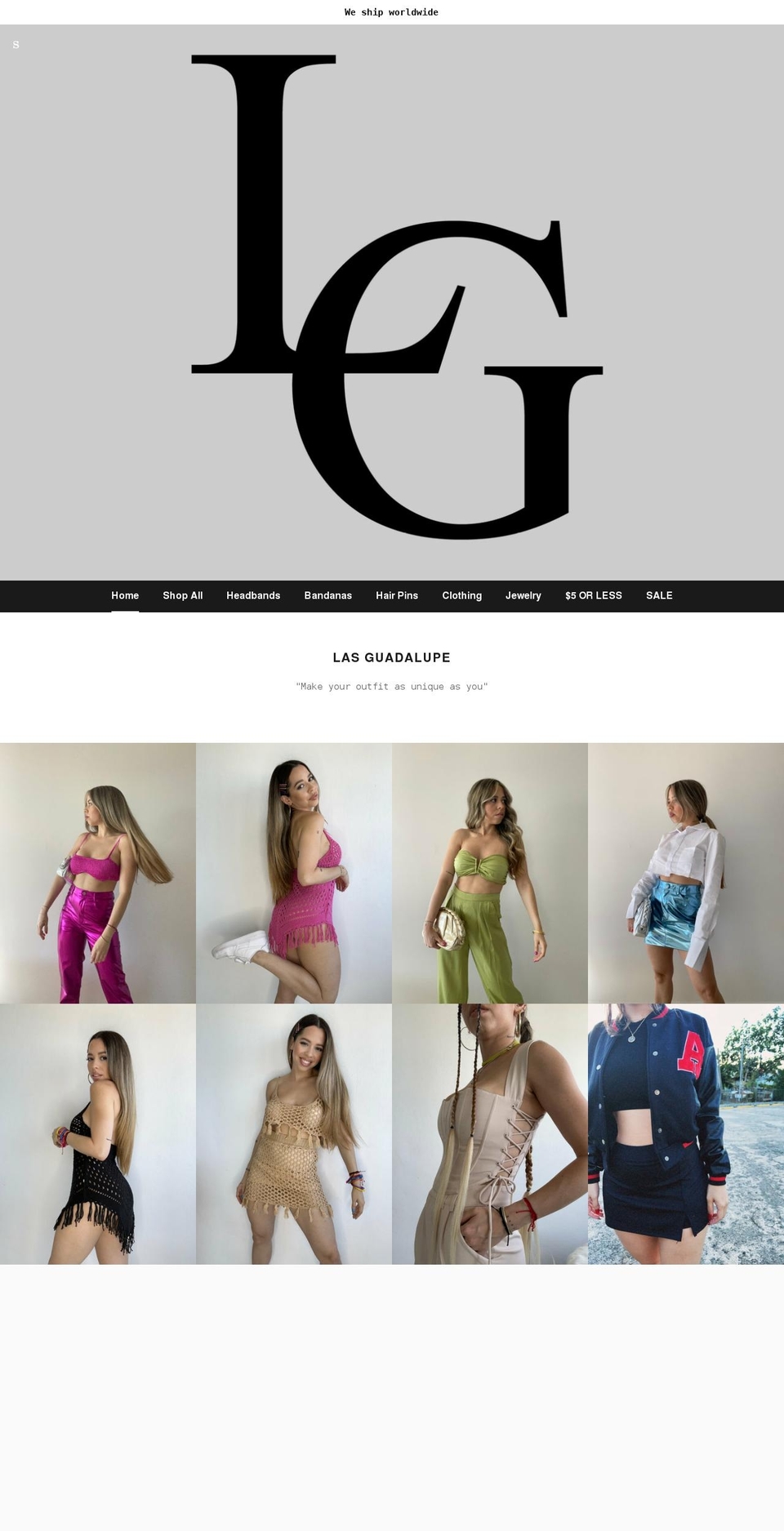 lasguadalupe.com shopify website screenshot
