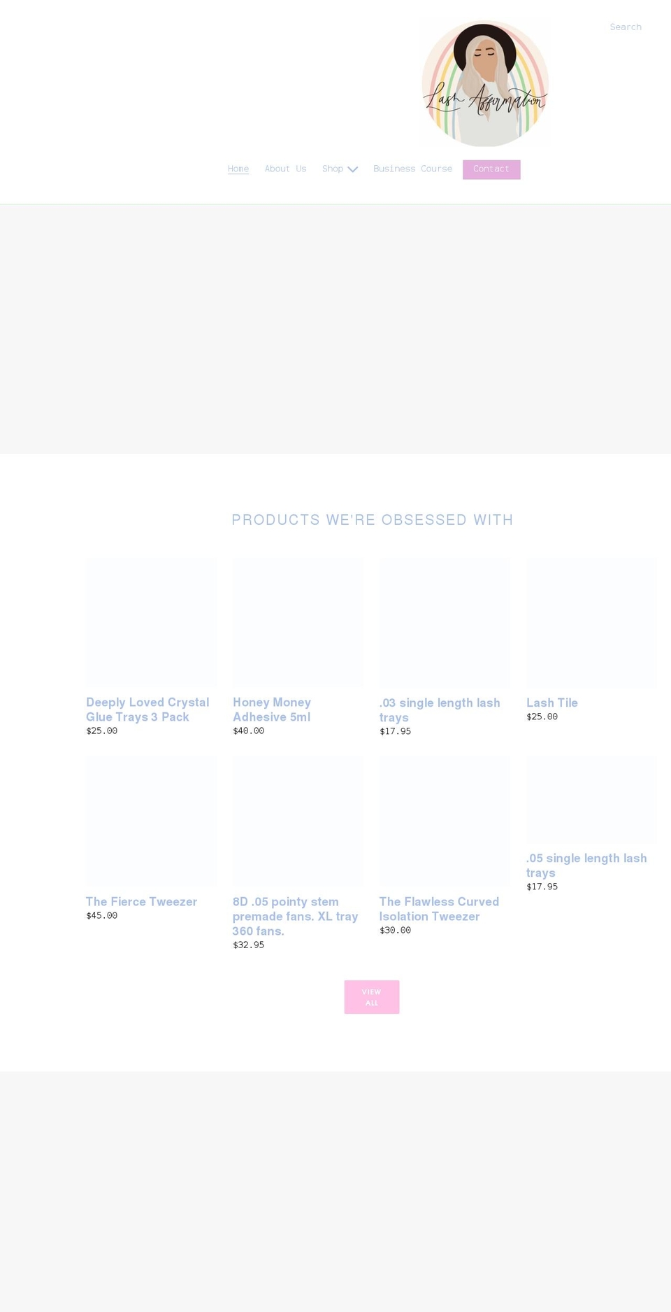 lashaffirmation.com shopify website screenshot