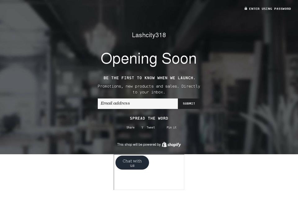 lashcity318.com shopify website screenshot
