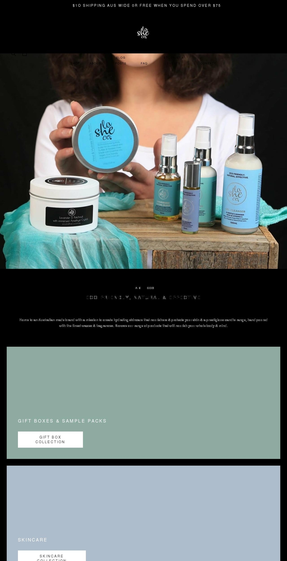 lasheco.com.au shopify website screenshot