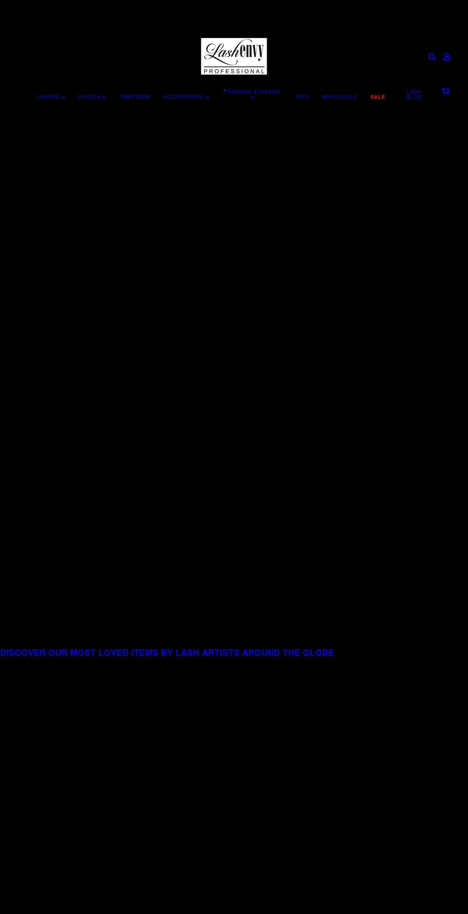 lashenvypro.com shopify website screenshot