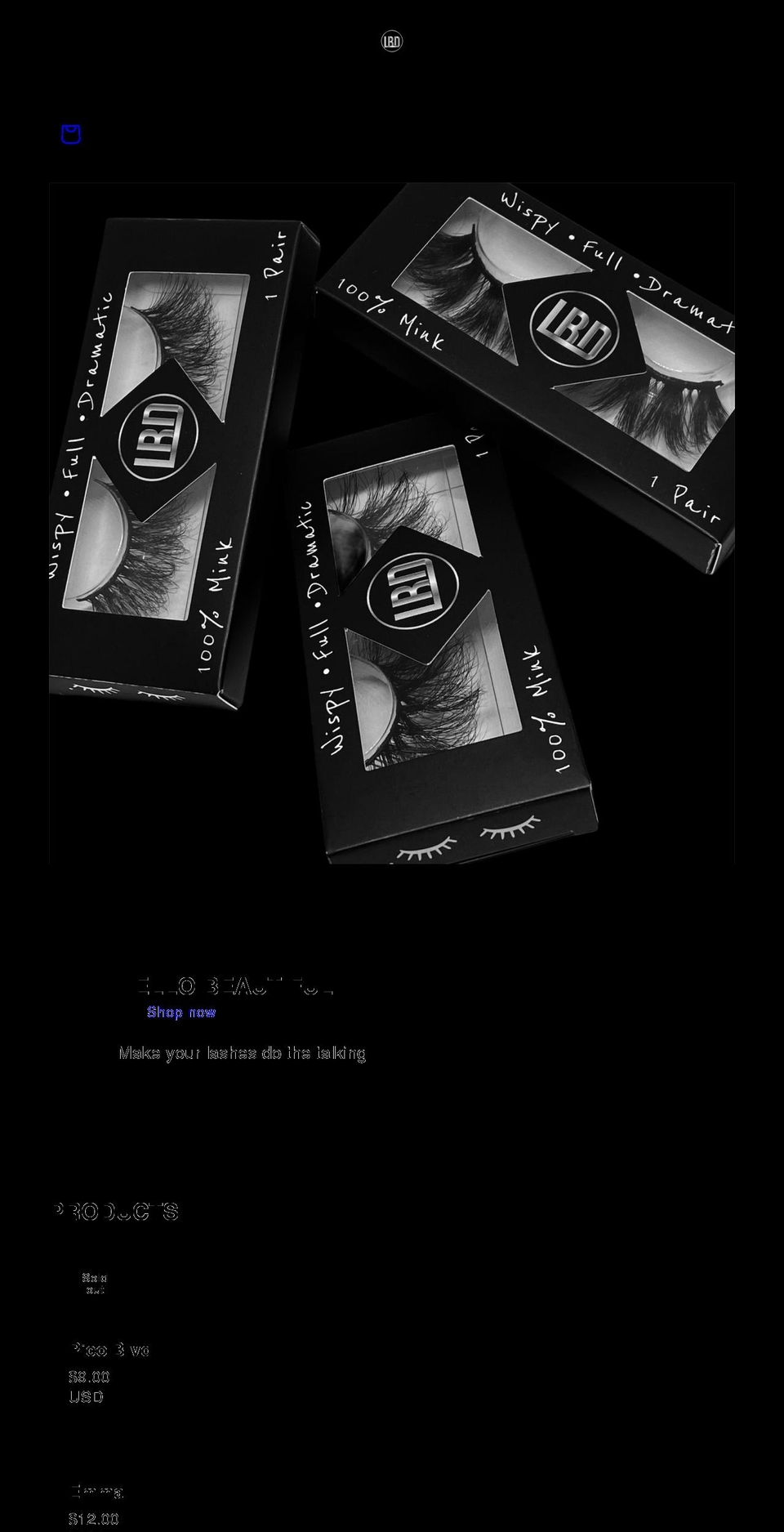 lashesbydaisy.com shopify website screenshot