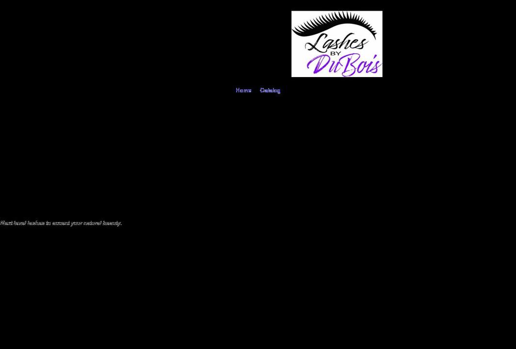 lashesbydubois.com shopify website screenshot