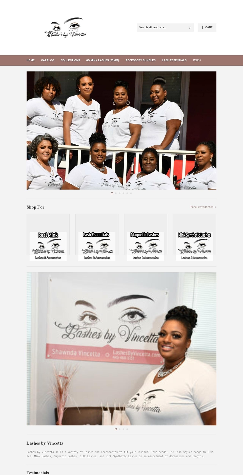 lashesbyvincetta.com shopify website screenshot