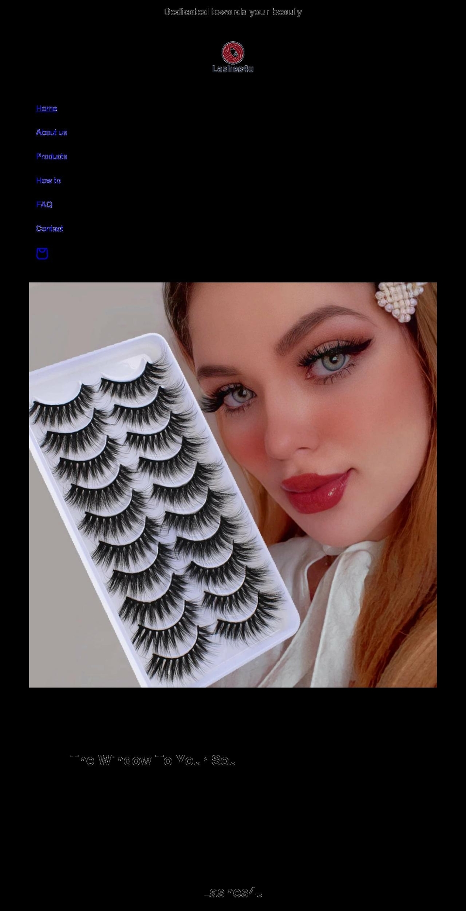 lashesforyou.net shopify website screenshot