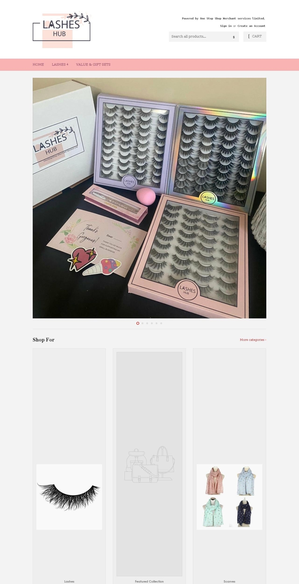 lasheshub.com shopify website screenshot