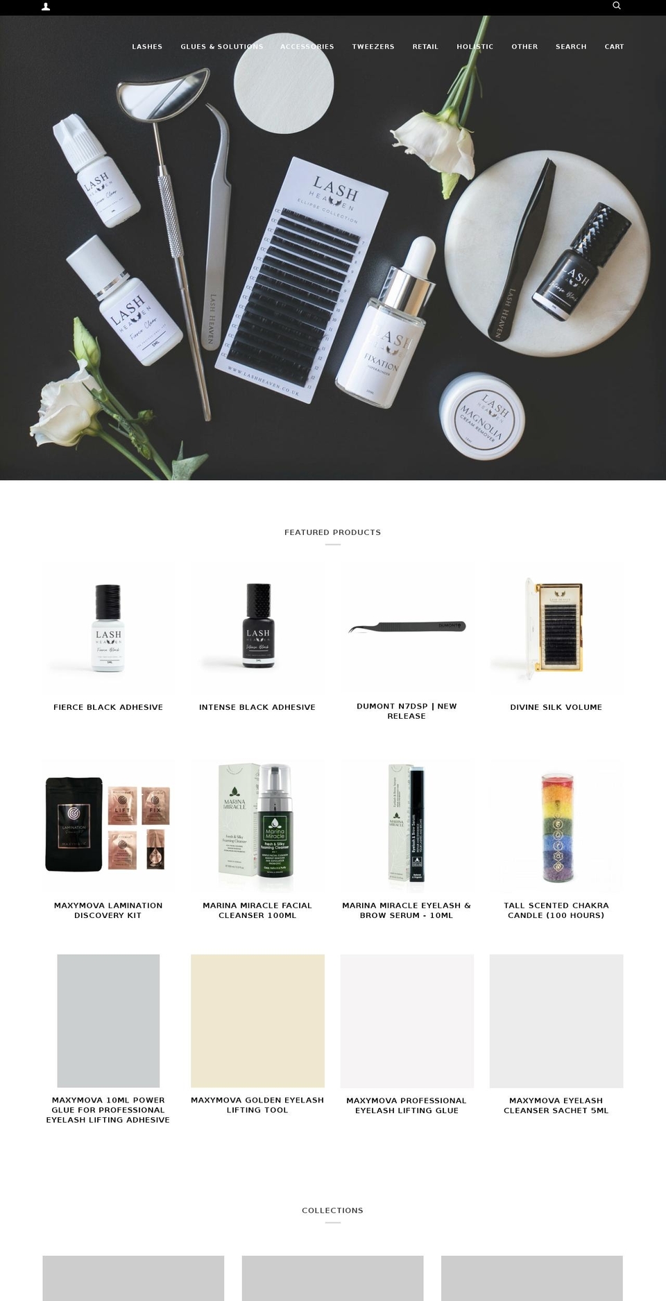 lashheaven.co.uk shopify website screenshot