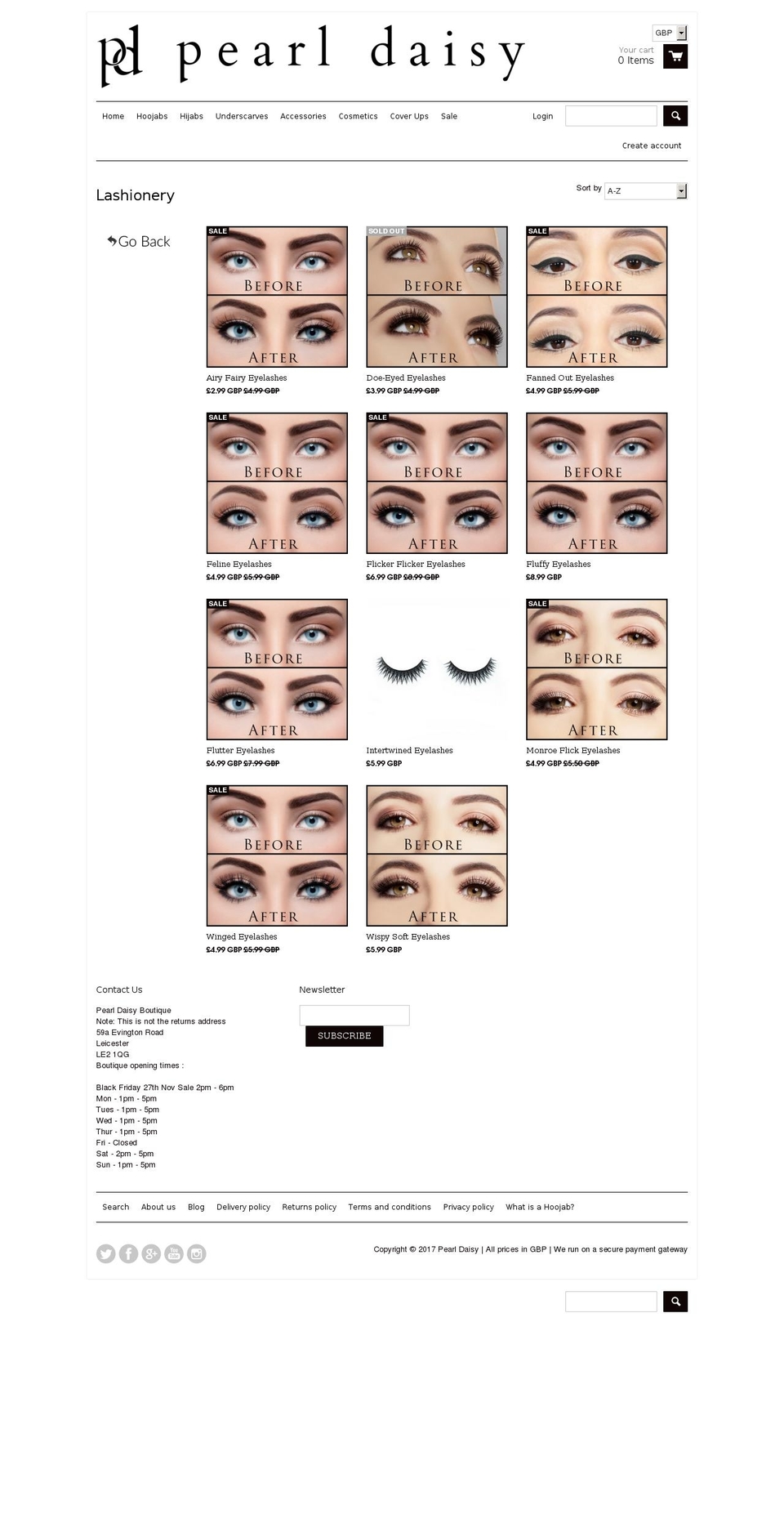 lashionery.com shopify website screenshot