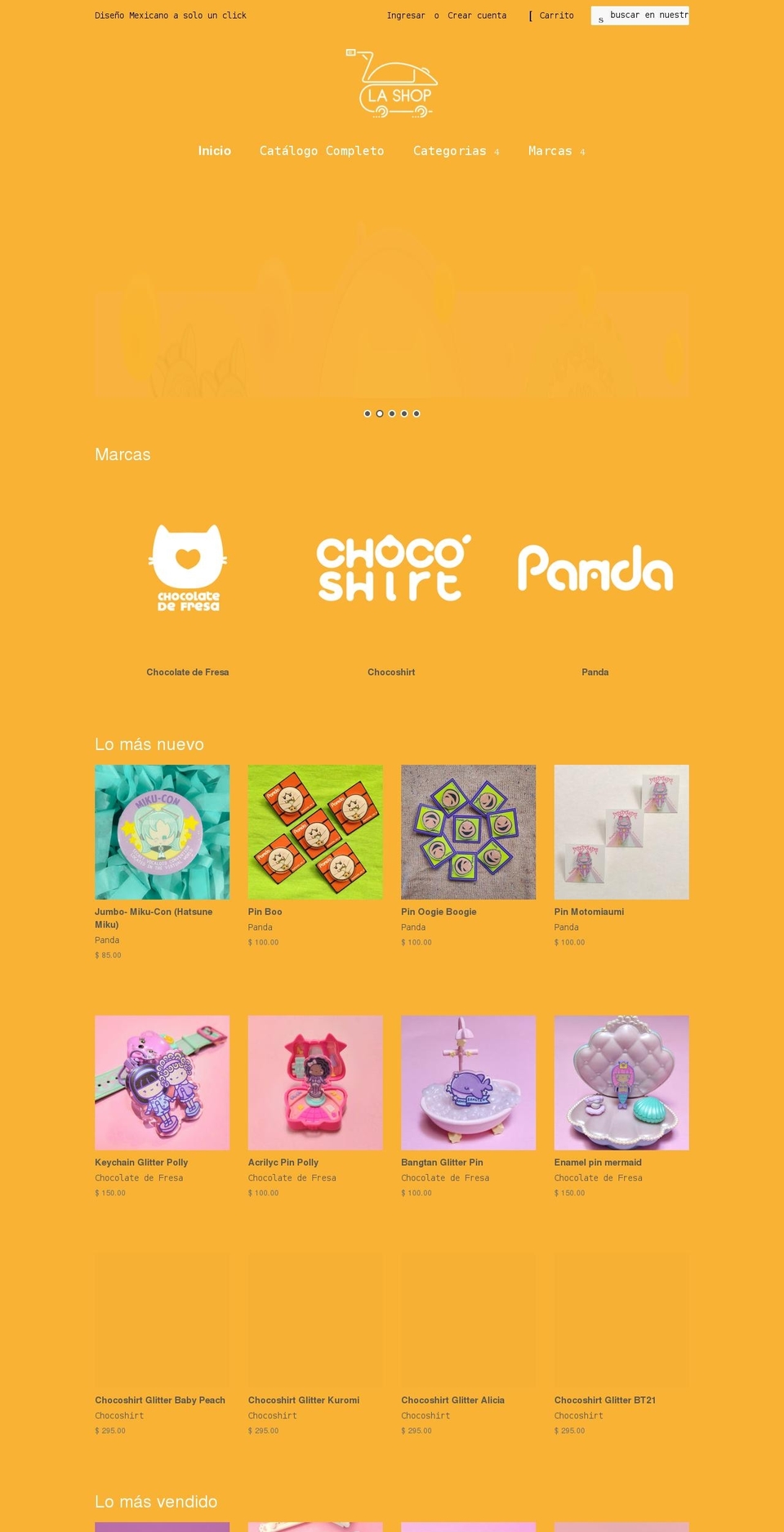 lashop.com.mx shopify website screenshot