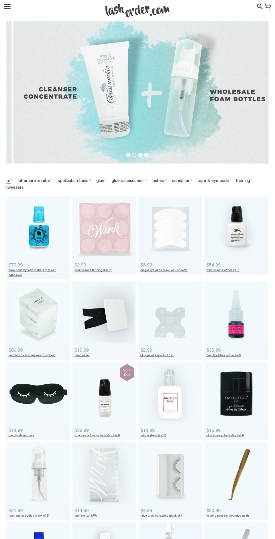 lashorder.com shopify website screenshot