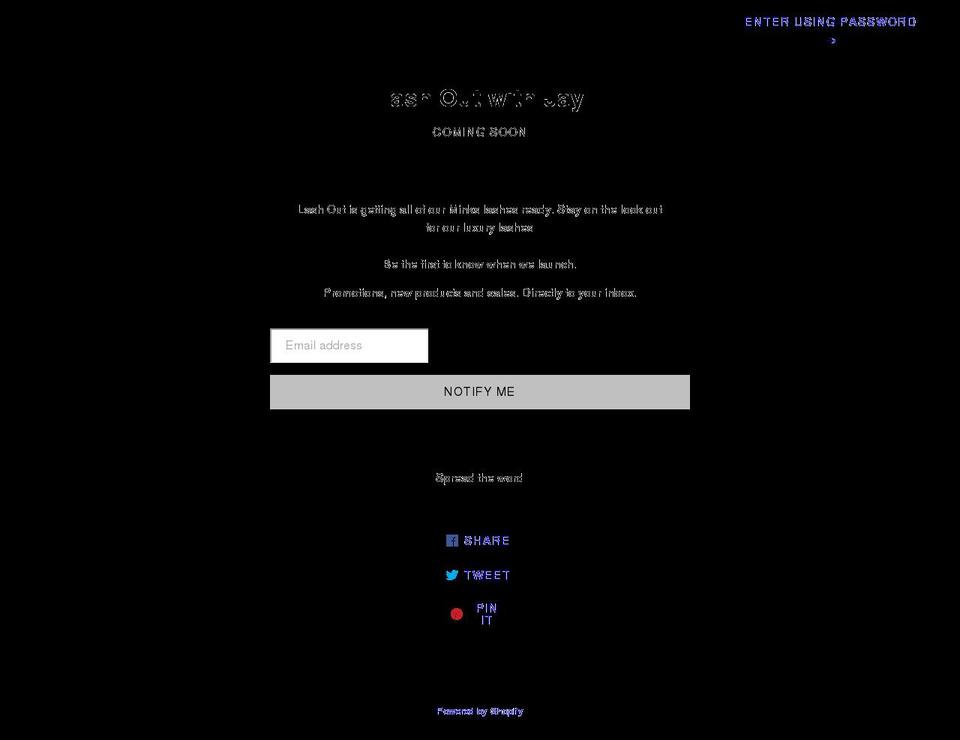 lashout.us shopify website screenshot