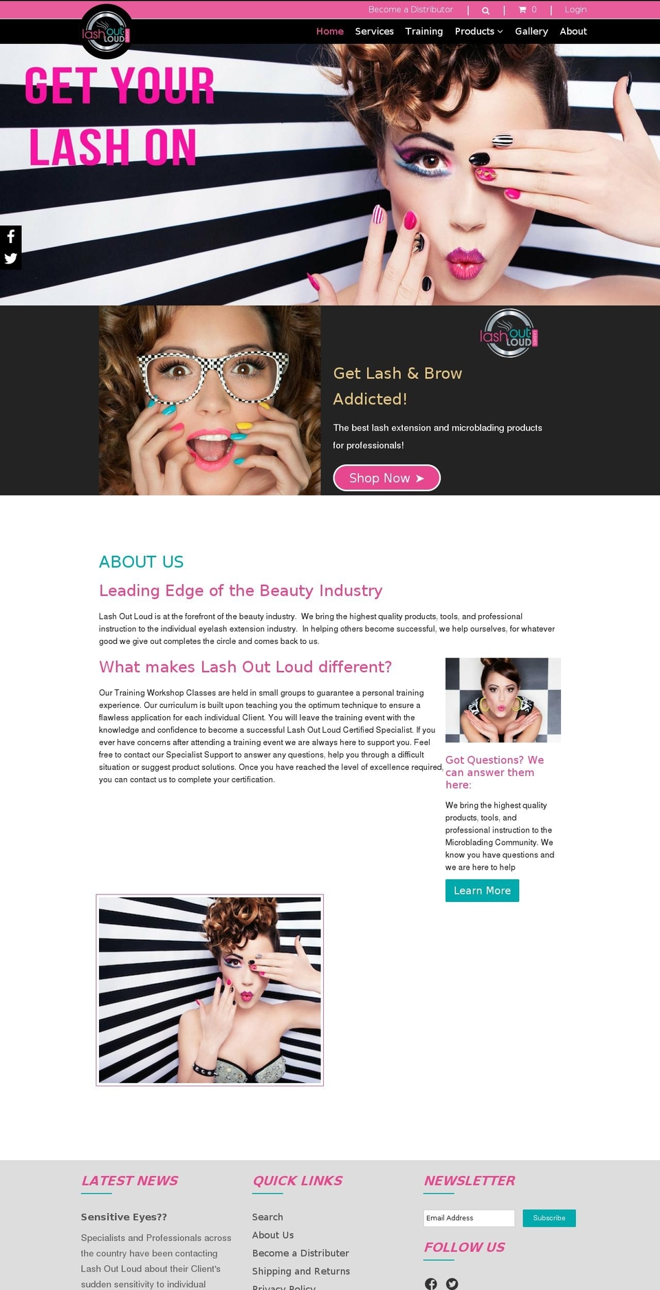 lashoutloudonline.com — Shopify storefront screenshot