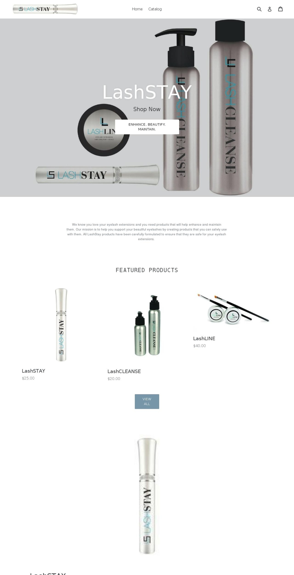 lashstay.com — Shopify storefront screenshot