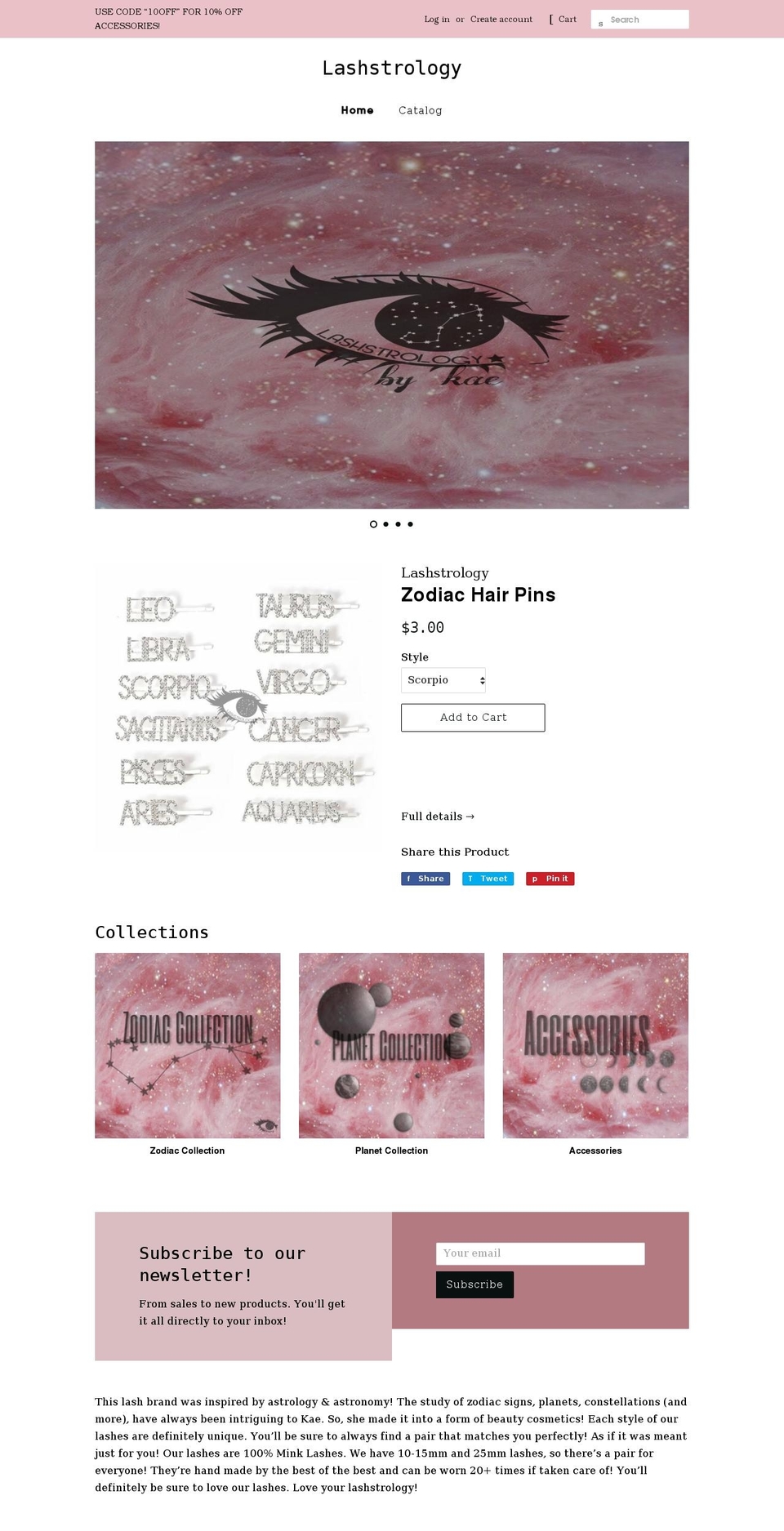 lashstrologyy.com shopify website screenshot