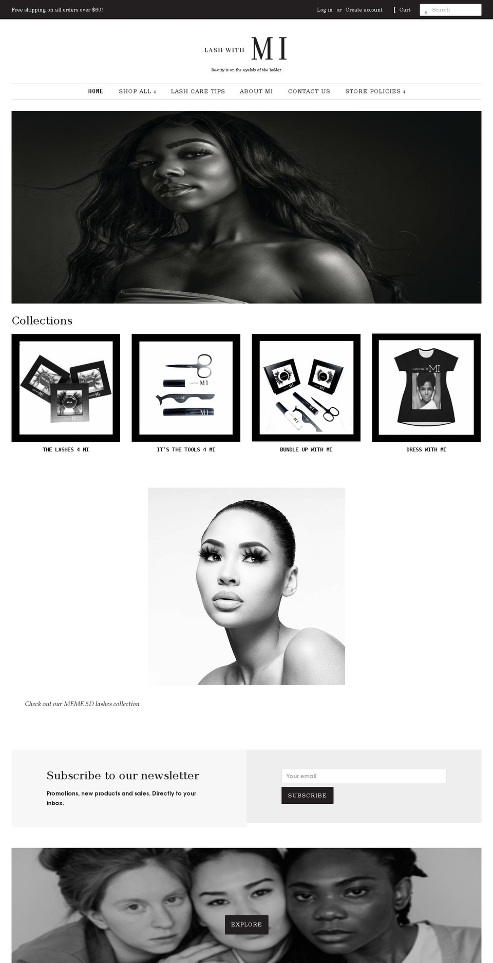 lashwithmi.com shopify website screenshot