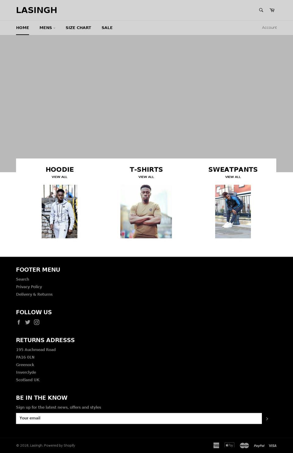 lasingh.com — Shopify storefront screenshot