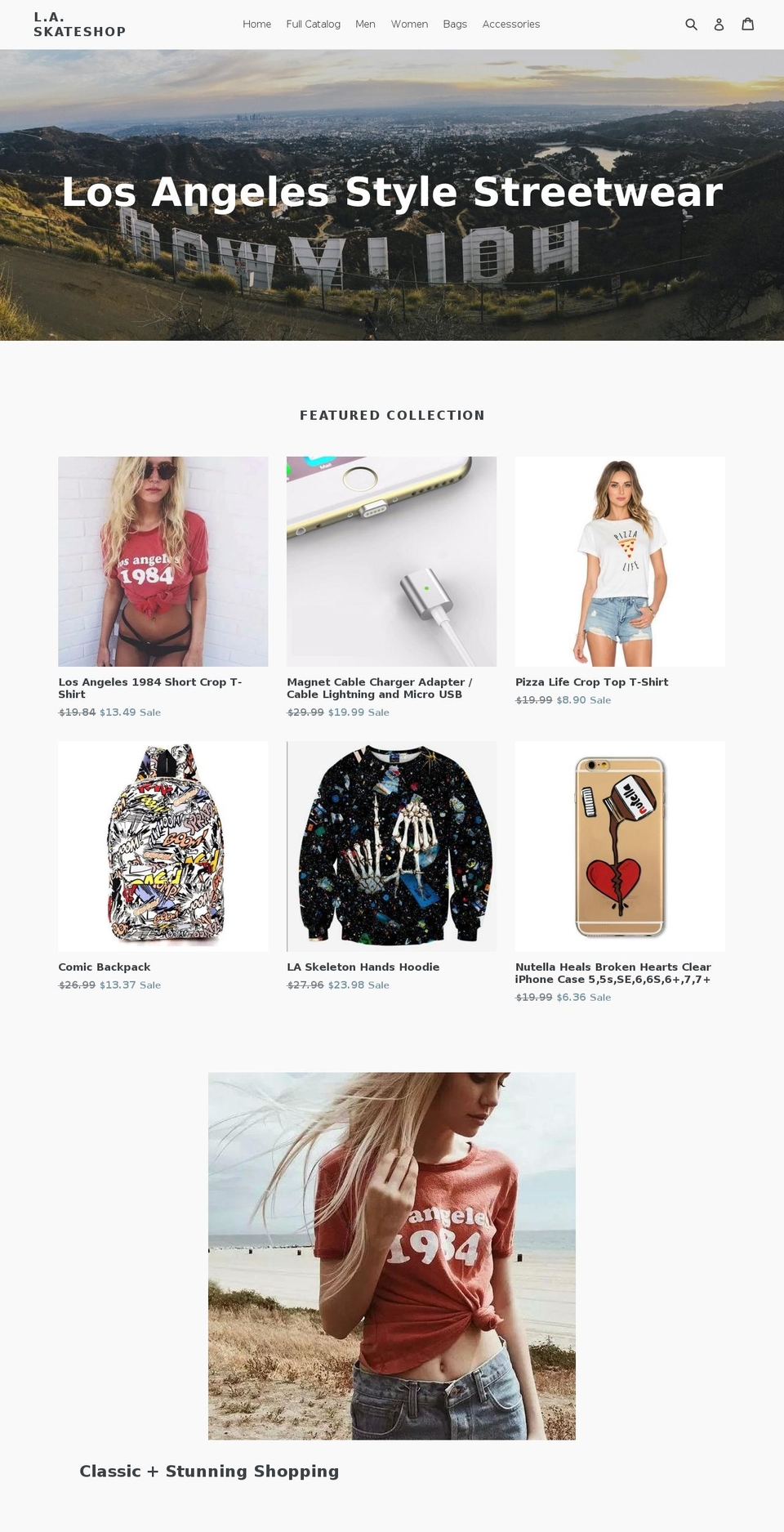 laskateshop.com shopify website screenshot