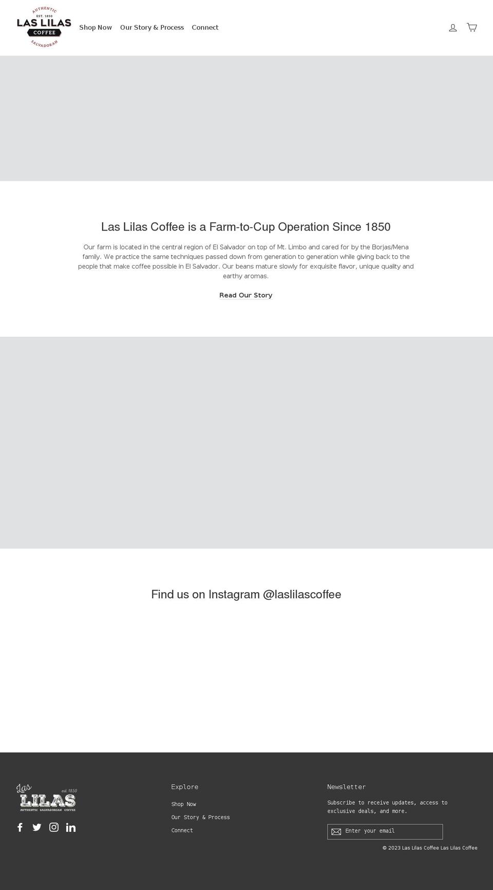 Hawke Optimization Shopify theme site example laslilascoffee.com