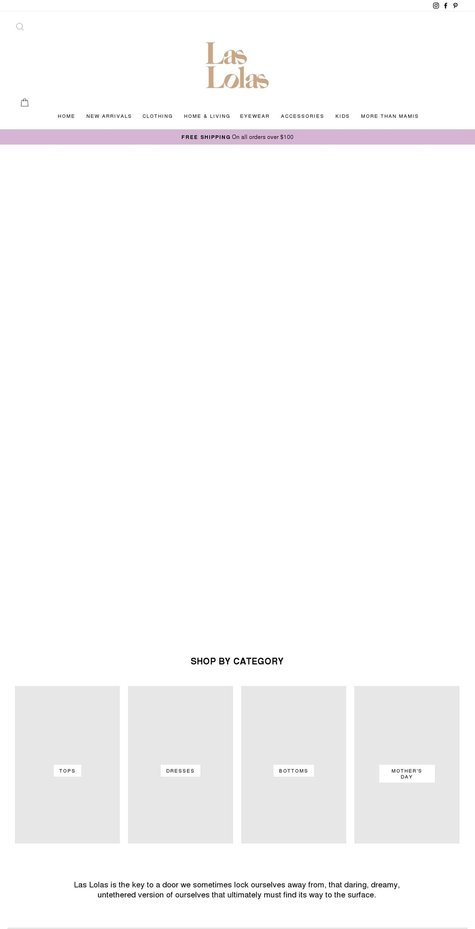 laslolashop.com shopify website screenshot