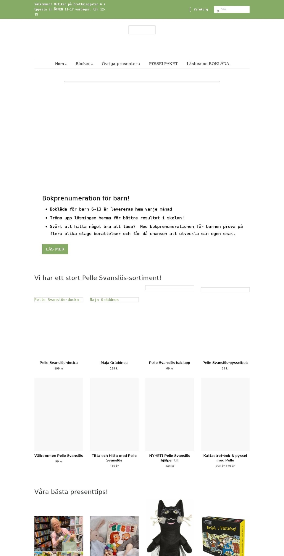 laslusen.se shopify website screenshot