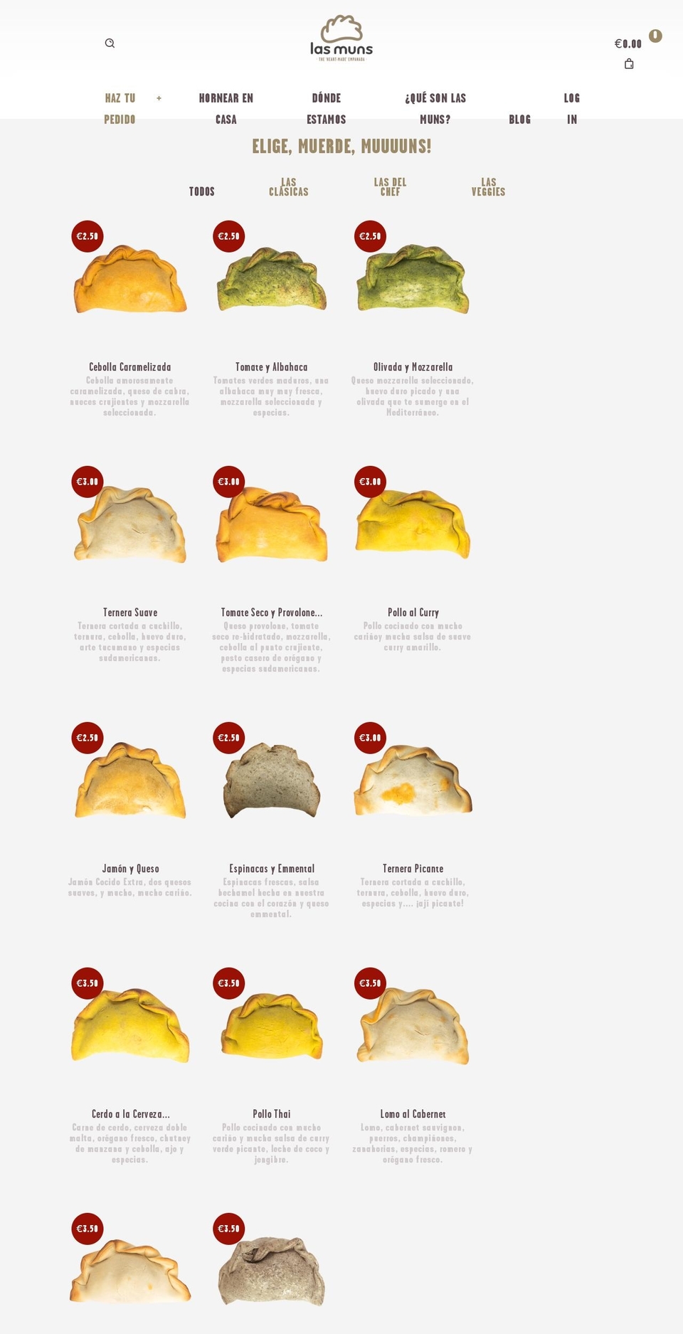 lasmuns.com shopify website screenshot