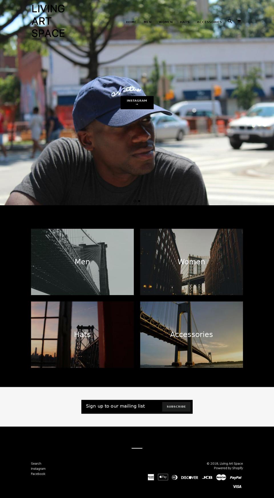 lasnyc.com — Shopify storefront screenshot