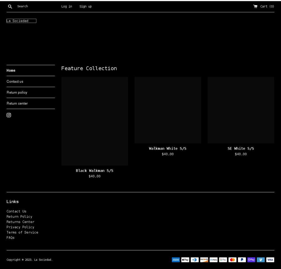 lasociedad.us shopify website screenshot