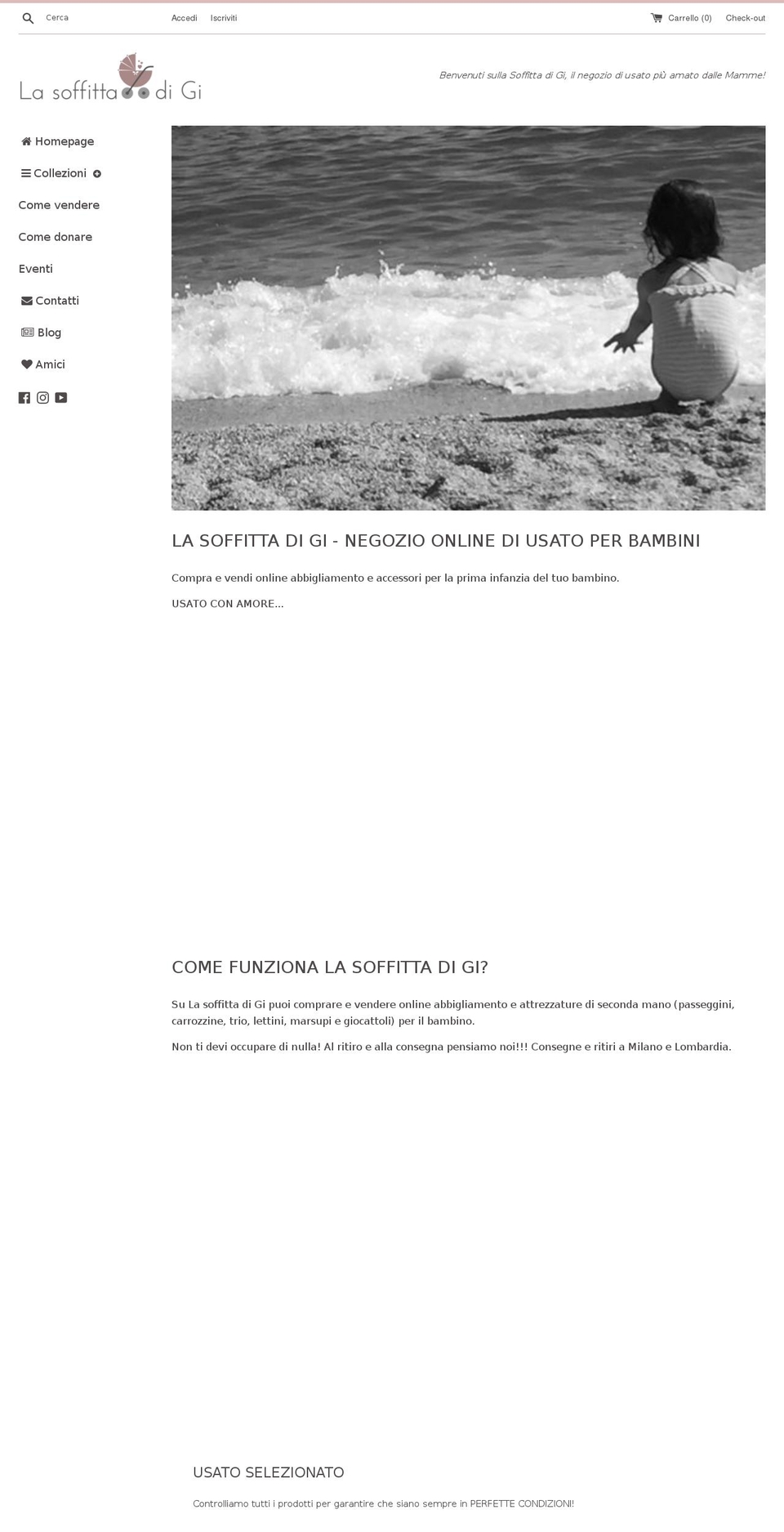 lasoffittadigi.com — Shopify storefront screenshot