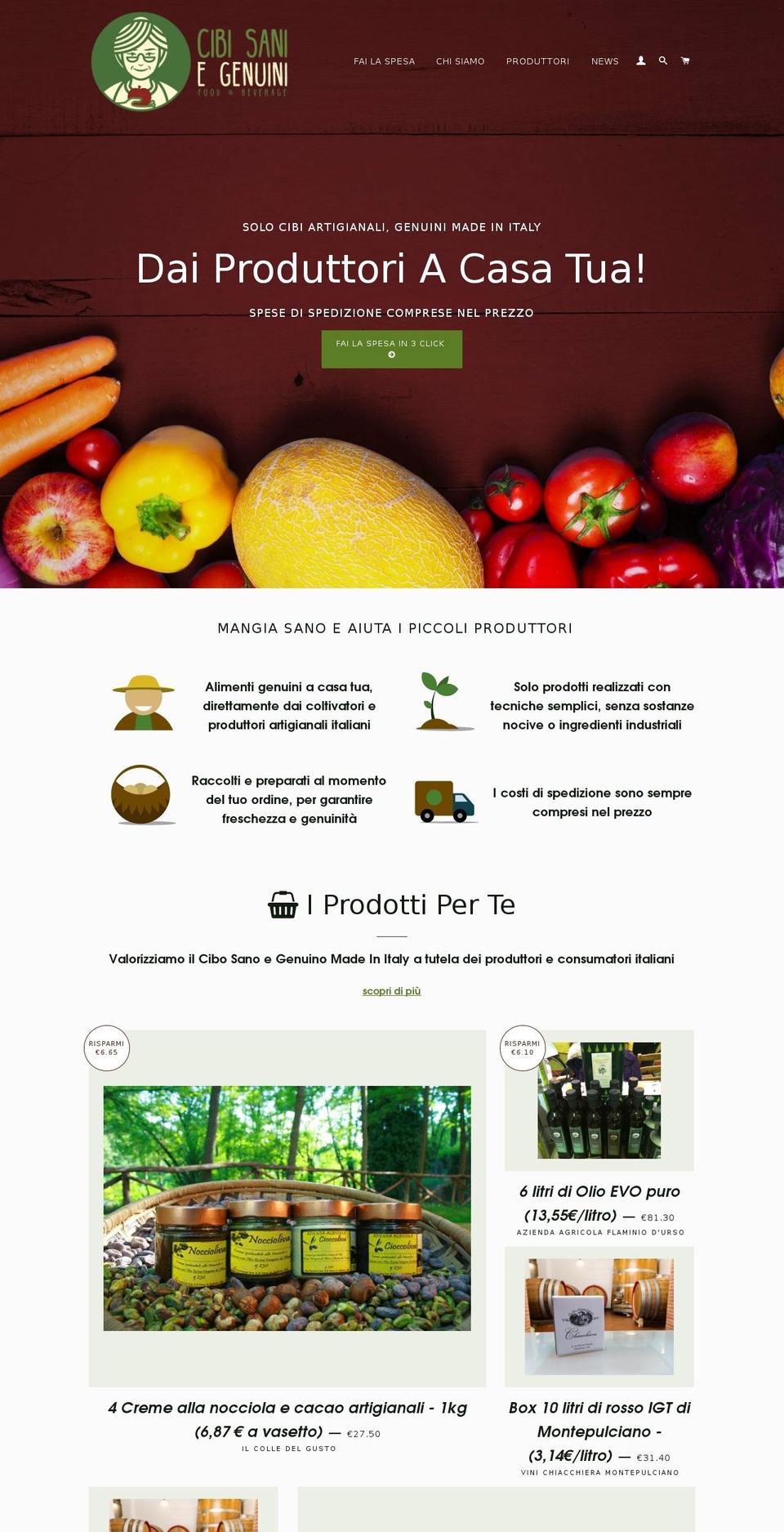 laspesadellanonna.com shopify website screenshot